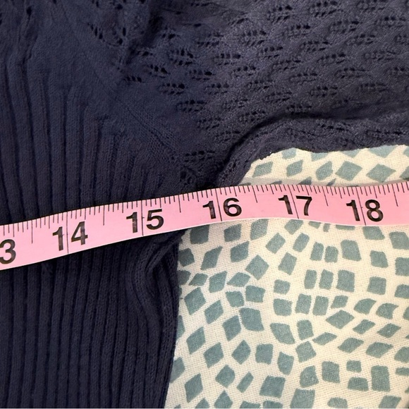 NEW Rebecca Taylor La Vie Dia Pointelle Sweater Dress Size large - Picture 8 of 9